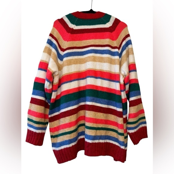 Lane Bryant Open Front Striped Cardigan 22/24 - Picture 5 of 10